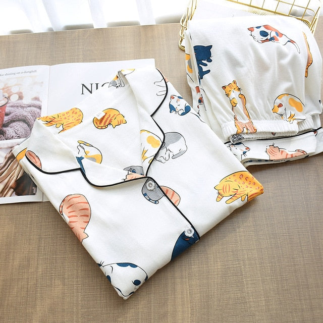 Pijama de algodón para mujer